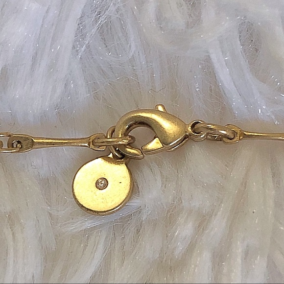 STELLA & DOT gold tone pendant necklace - Picture 3 of 4